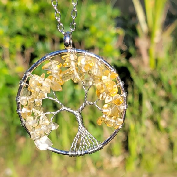 Citrine Tree of Life Pendant - Picture 2 of 2